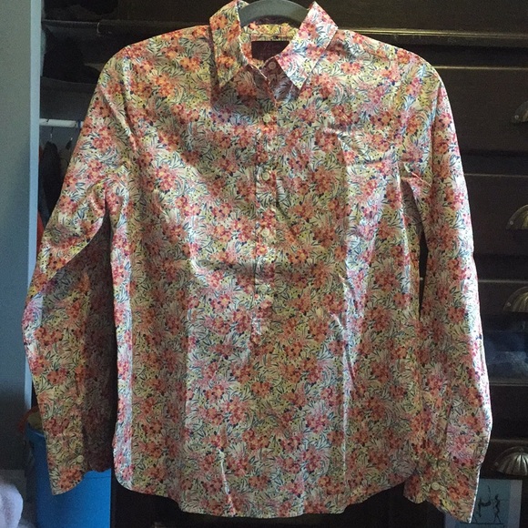 J.Crew x Liberty floral print button down. Size 2 - Picture 2 of 4